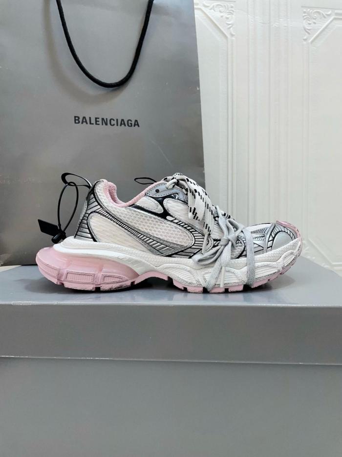Balenciaga 3XL Gel Clearsole Low top Chunky Sneakers Women's White Pink Black