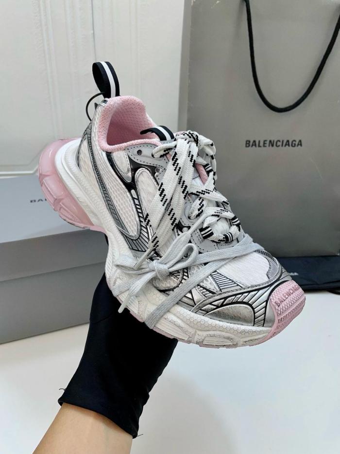 Balenciaga 3XL Gel Clearsole Low top Chunky Sneakers Women's White Pink Black