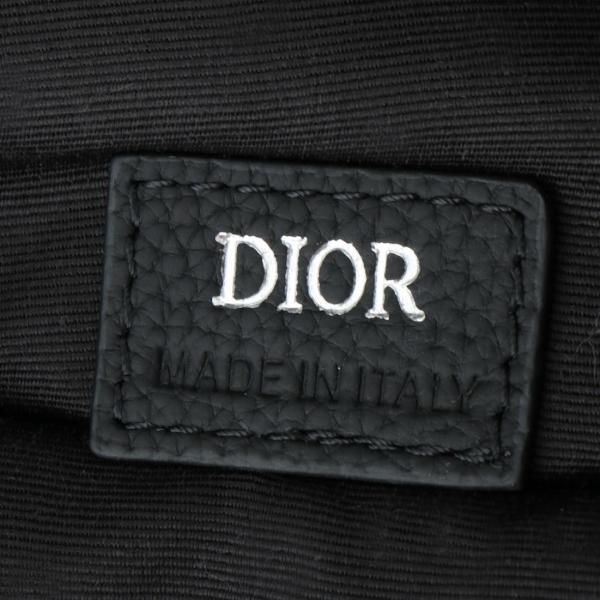 DIOR Saddle Cow Leather With Fabric Saddle Bag, Crossbody Bag, Sling Bag, Fanny Pack, Shoulder Bag Men's Black 1ADPO093YKY-H00N L28.6cm W5cm H20cm