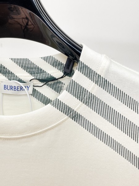 Burberry Check Sleeve Cotton T-shirt