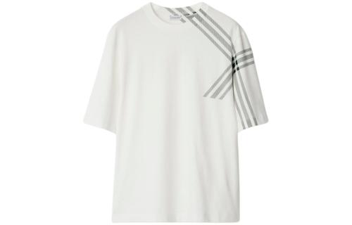 Burberry Check Sleeve Cotton T-shirt