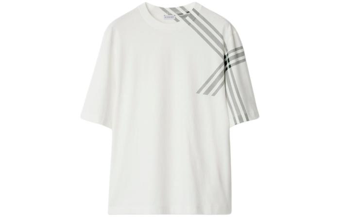 Burberry Check Sleeve Cotton T-shirt