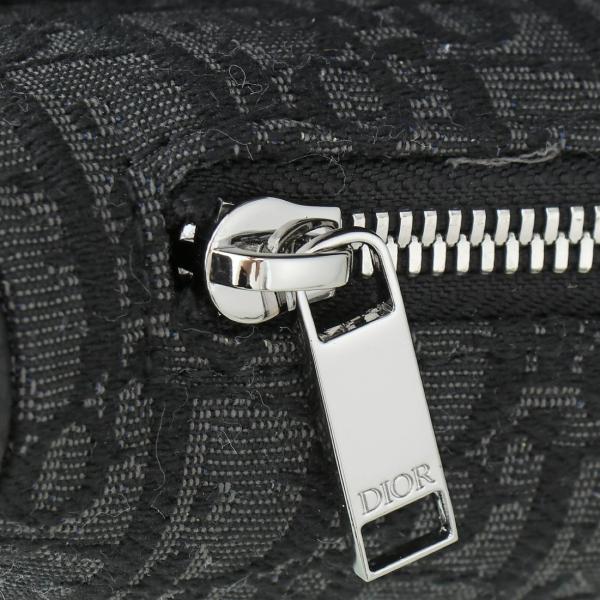 DIOR Saddle Cow Leather With Fabric Saddle Bag, Crossbody Bag, Sling Bag, Fanny Pack, Shoulder Bag Men's Black 1ADPO093YKY-H00N L28.6cm W5cm H20cm