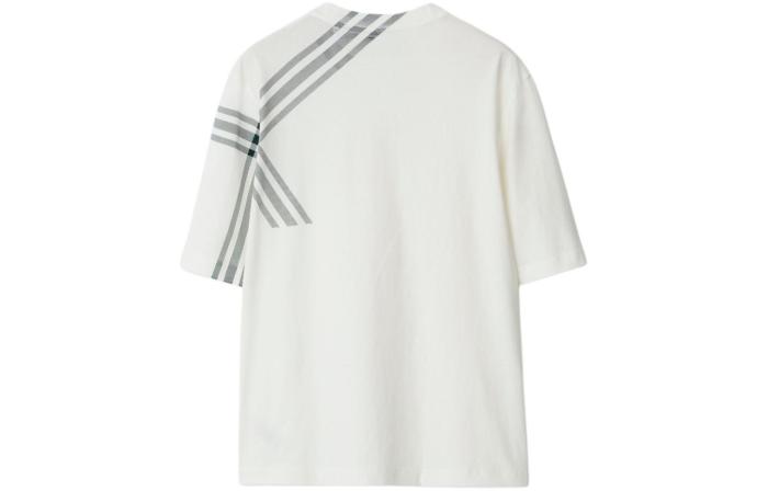 Burberry Check Sleeve Cotton T-shirt
