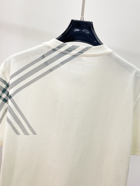 Burberry Check Sleeve Cotton T-shirt