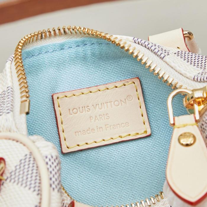LOUIS VUITTON NANO SPEEDY Coated Canvas Shoulder Bag, Crossbody Bag, Handbag Women's Beige N40918 L16*W7.5*H10 cm