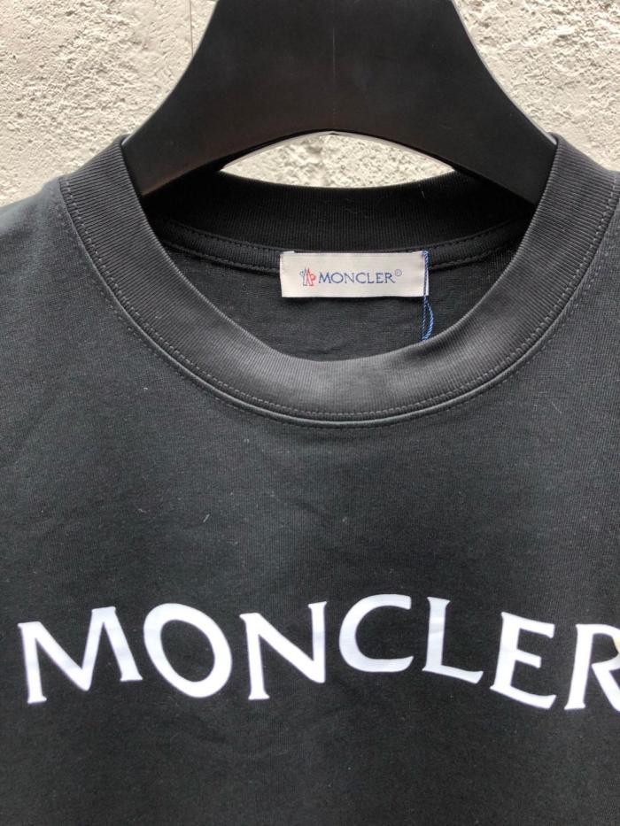 Moncler Logo Embroidered Crewneck T-Shirt