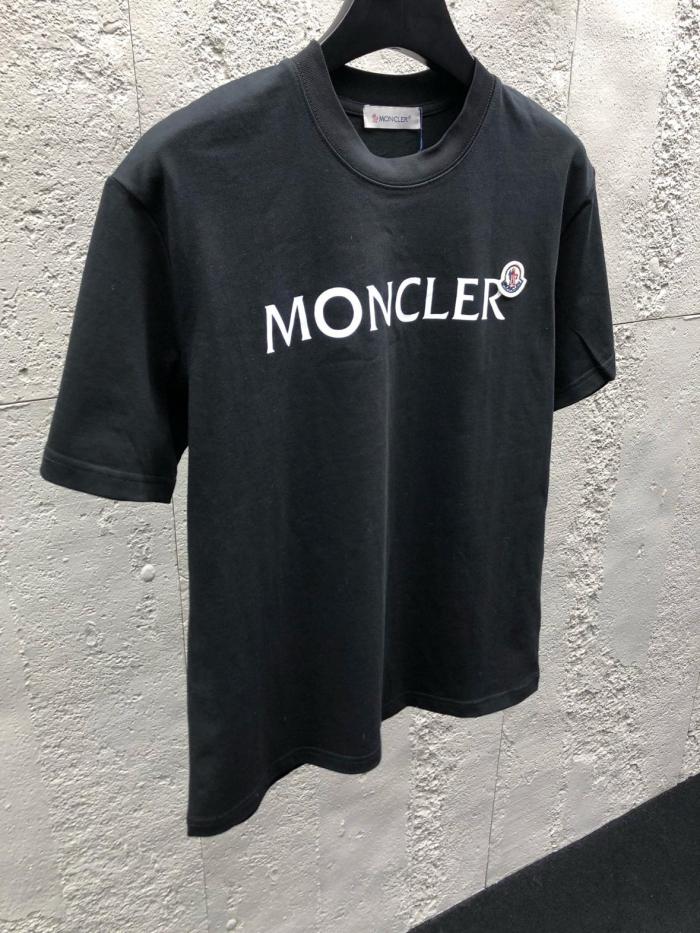 Moncler Logo Embroidered Crewneck T-Shirt