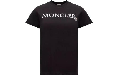 Moncler Logo Embroidered Crewneck T-Shirt