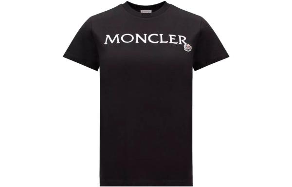 Moncler Logo Embroidered Crewneck T-Shirt