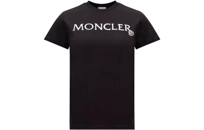 Moncler Logo Embroidered Crewneck T-Shirt