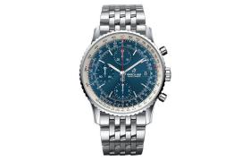 BREITLING Aviation Chronograph Collection Automatic Mechanical Movement Men's Watches Watch Blue Dial