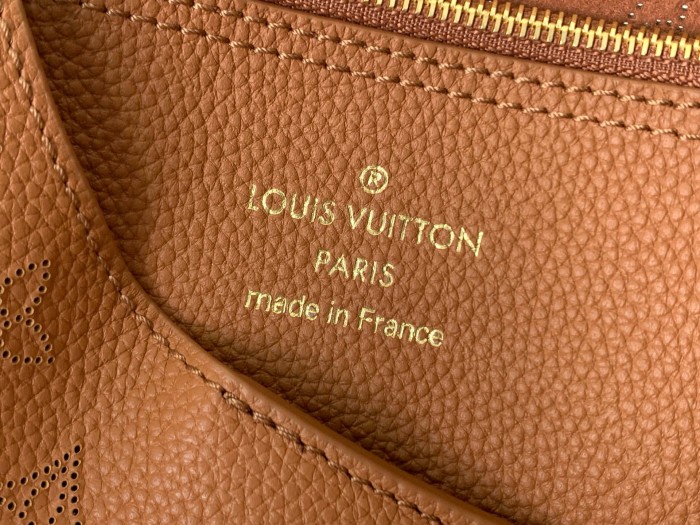 LOUIS VUITTON Mahina Calfskin Handbag Women's Cognac M27446 L35*W17*H40cm