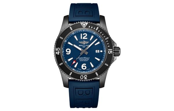 BREITLING Automatic Mechanical Movement 2000m Waterproof Men's Watches Watch 46mm Blue Dial Stainless Steel Case