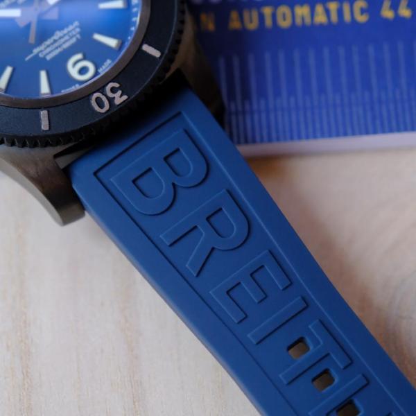 BREITLING Automatic Mechanical Movement 2000m Waterproof Men's Watches Watch 46mm Blue Dial Stainless Steel Case