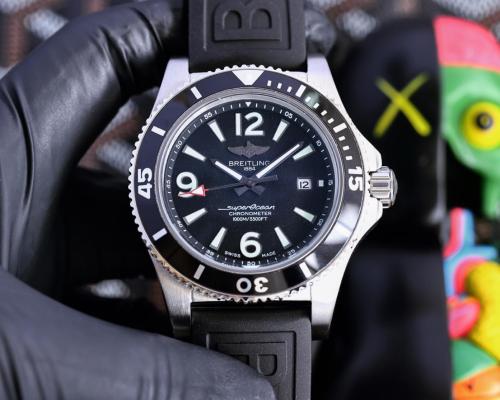 BREITLING Super Ocean Collection Automatic Mechanical Movement Fashion Men's Watch Black Dial