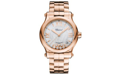 CHOPARD HAPPY SPORT Automatic Mechanical Movement 30m Waterproof Women's Watch 36mm Gold Dial