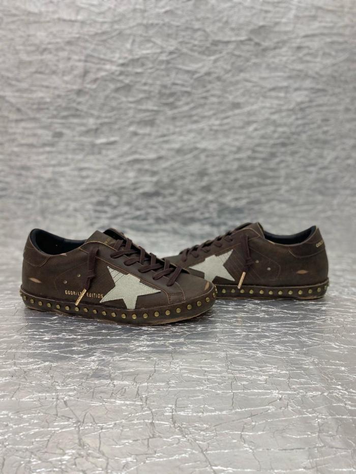 Golden Goose Super Star LTD Low top Skateboard Shoes Women's Dark Brown