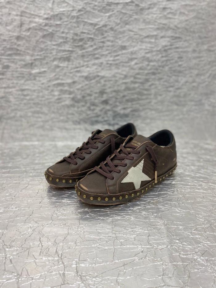 Golden Goose Super Star LTD Low top Skateboard Shoes Women's Dark Brown