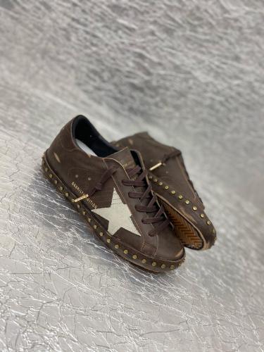 Golden Goose Super Star LTD Low top Skateboard Shoes Women's Dark Brown