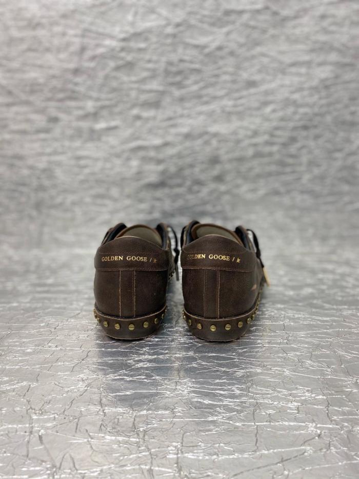 Golden Goose Super Star LTD Low top Skateboard Shoes Women's Dark Brown