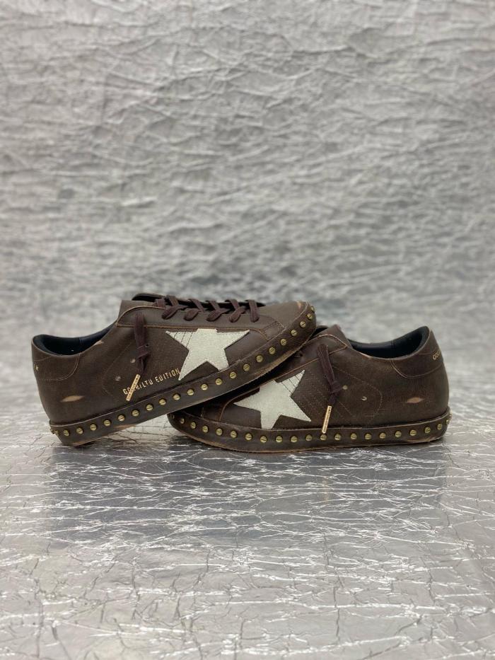 Golden Goose Super Star LTD Low top Skateboard Shoes Women's Dark Brown