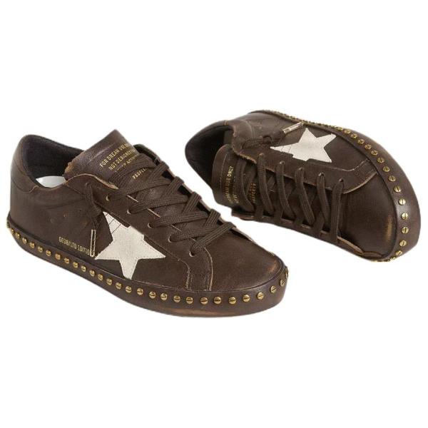 Golden Goose Super Star LTD Low top Skateboard Shoes Women's Dark Brown