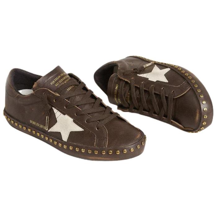 Golden Goose Super Star LTD Low top Skateboard Shoes Women's Dark Brown