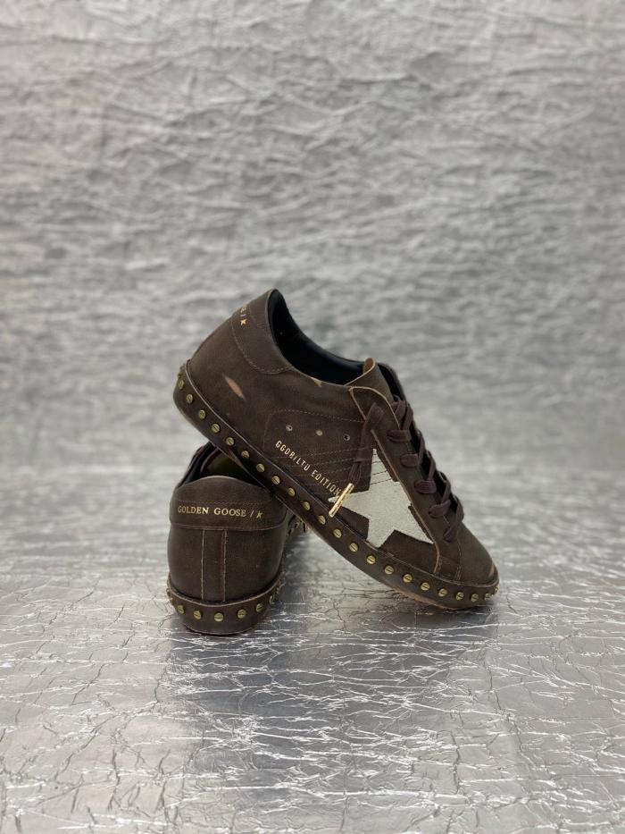Golden Goose Super Star LTD Low top Skateboard Shoes Women's Dark Brown