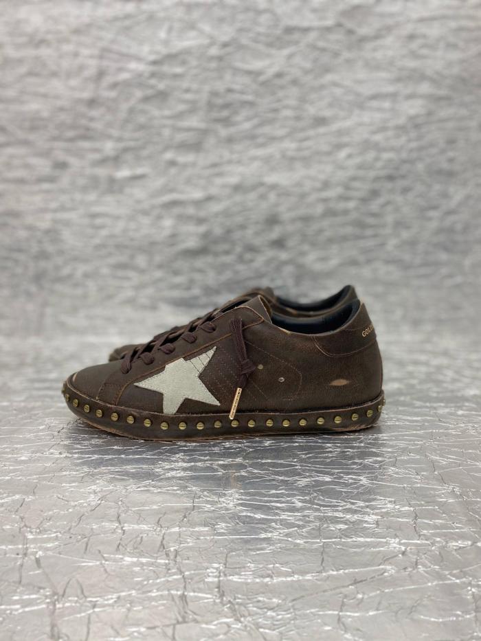 Golden Goose Super Star LTD Low top Skateboard Shoes Women's Dark Brown