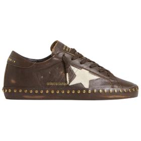 Golden Goose Super Star LTD Low top Skateboard Shoes Women's Dark Brown