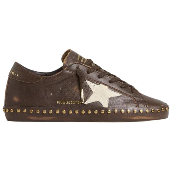 Golden Goose Super Star LTD Low top Skateboard Shoes Women's Dark Brown