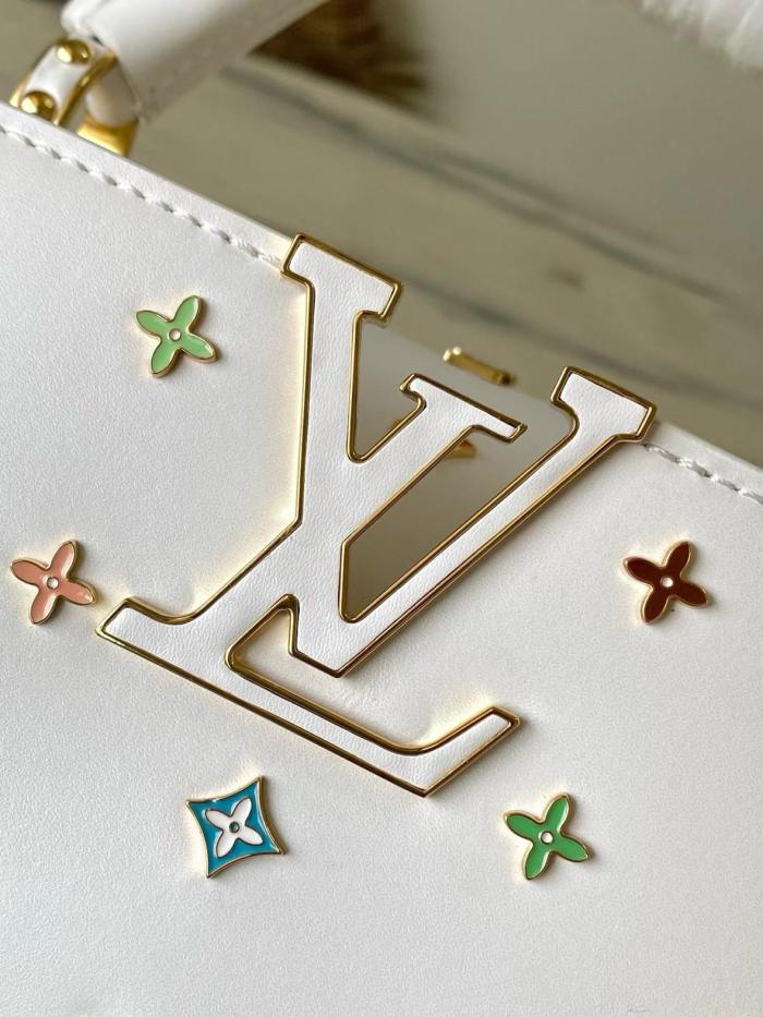 LOUIS VUITTON X Takashi Murakami Capucines Mini White M14165 L21cm W8cm H13.6cm