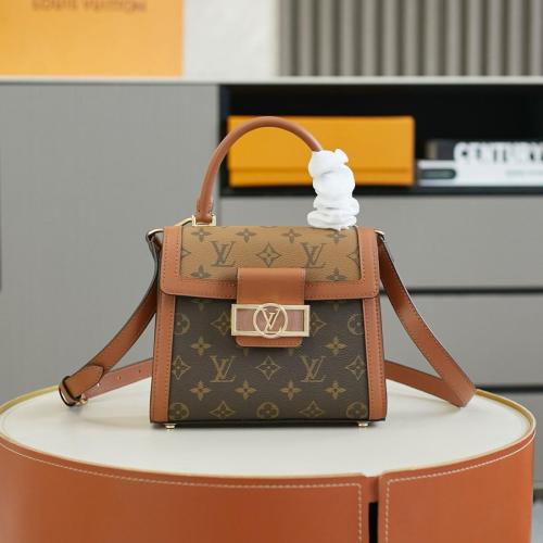 LOUIS VUITTON Dauphine Capitale Monogram And Monogram Reverse M46751 L*W*H: 17.5*91.75 cm