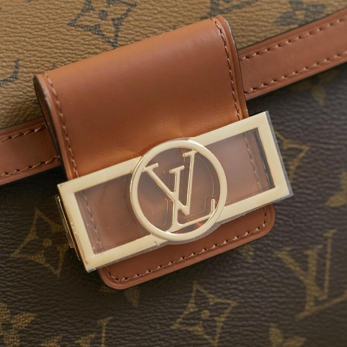 LOUIS VUITTON Dauphine Capitale Monogram And Monogram Reverse M46751 L*W*H: 17.5*91.75 cm