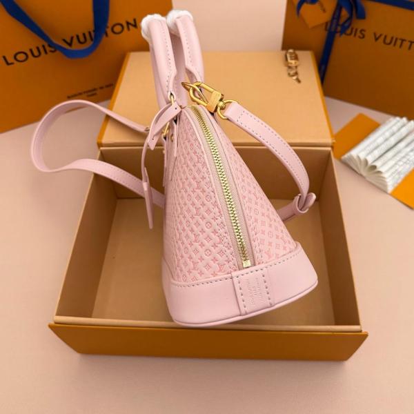 LOUIS VUITTON Alma BB Calfskin Shoulder Bag, Crossbody Bag, Handbag Small Women's Pink M29416 L23.5cm W11.5cm H17.5cm