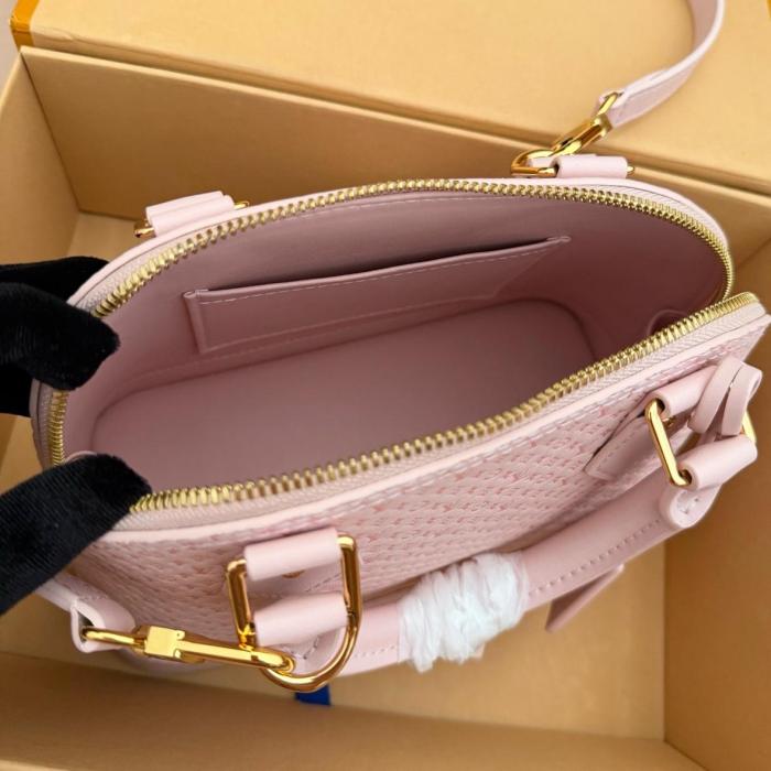 LOUIS VUITTON Alma BB Calfskin Shoulder Bag, Crossbody Bag, Handbag Small Women's Pink M29416 L23.5cm W11.5cm H17.5cm
