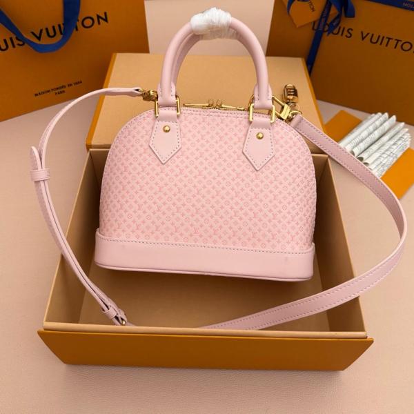 LOUIS VUITTON Alma BB Calfskin Shoulder Bag, Crossbody Bag, Handbag Small Women's Pink M29416 L23.5cm W11.5cm H17.5cm