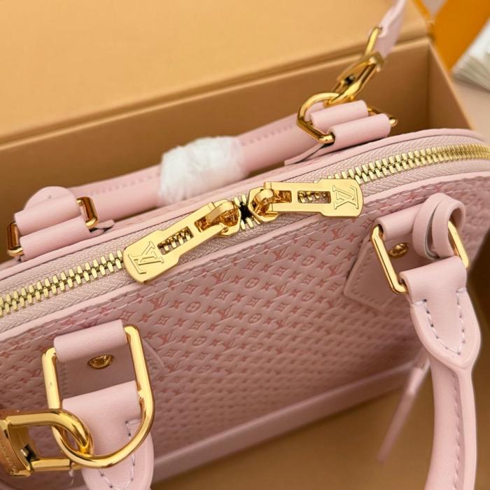 LOUIS VUITTON Alma BB Calfskin Shoulder Bag, Crossbody Bag, Handbag Small Women's Pink M29416 L23.5cm W11.5cm H17.5cm