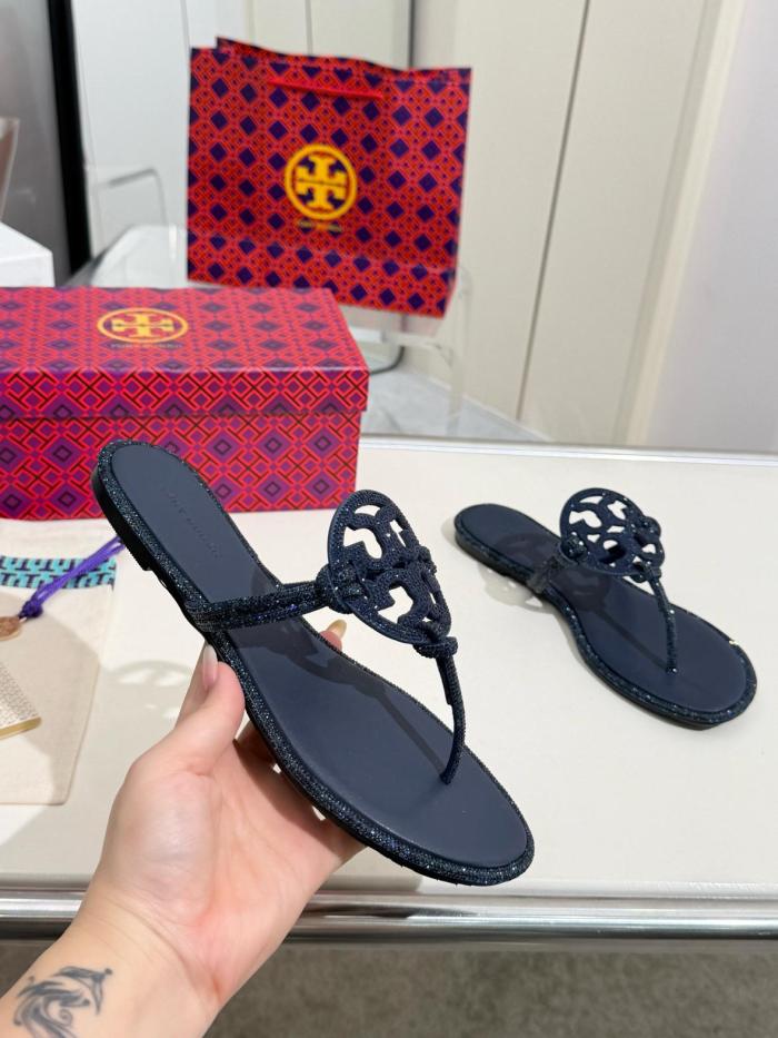 TORY BURCH Miller Pavé Crystal-embellished Sandals