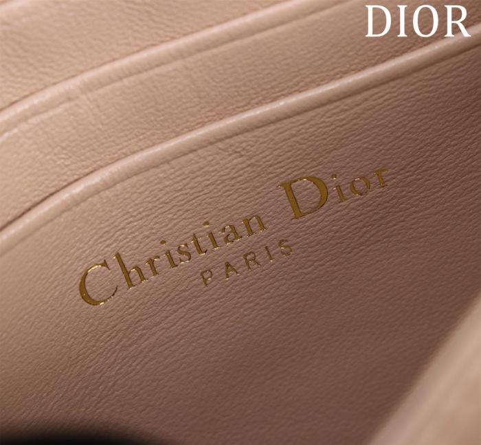 DIOR My Dior Sheepskin Crossbody Handbag Mini Women's Rouge Beige S0980ONMJ-M51U L21cm W4.5cm H11.5cm