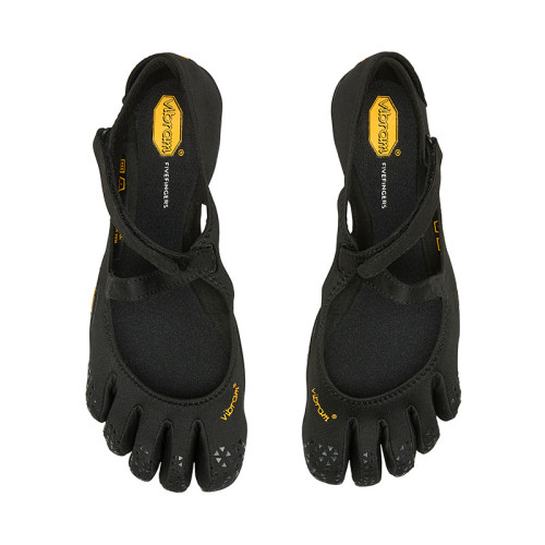 Vibram V SOUL Five Fingers Shoes Slip Resistant, Breathable, And Quick Dry Low top Training Shoes Women's Black