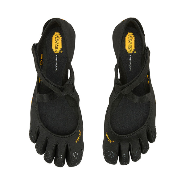 Vibram V SOUL Five Fingers Shoes Slip Resistant, Breathable, And Quick Dry Low top Training Shoes Women's Black