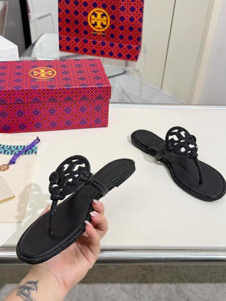 TORY BURCH Miller Crystal-embellished Slides