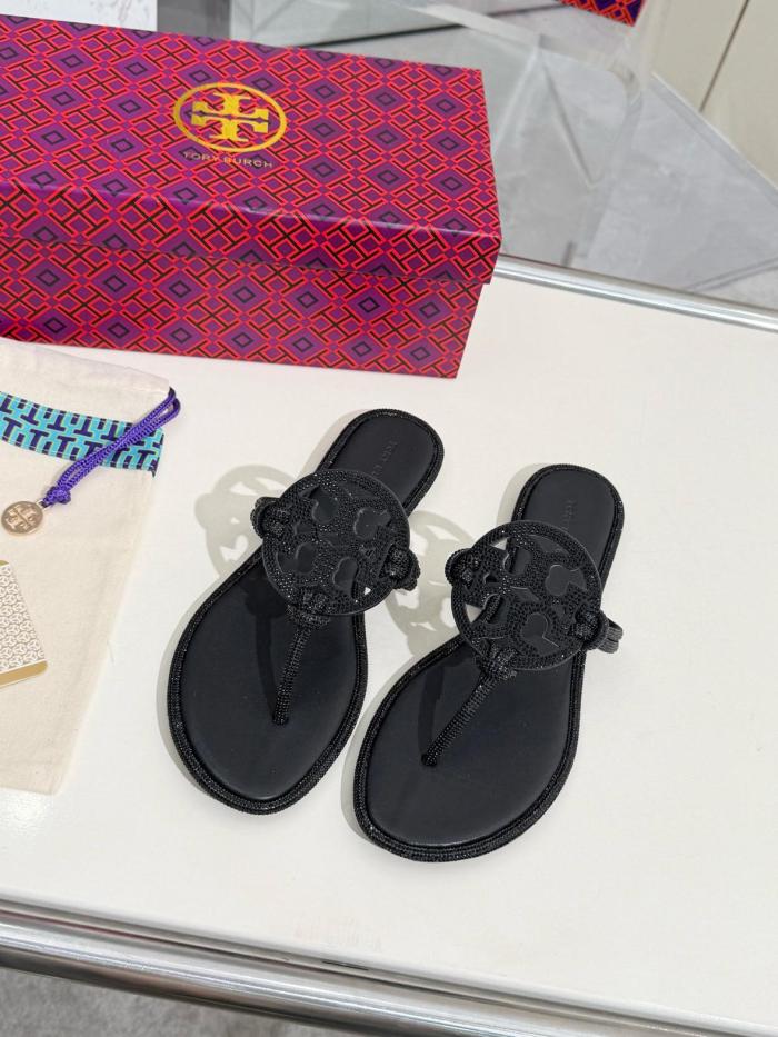 TORY BURCH Miller Crystal-embellished Slides