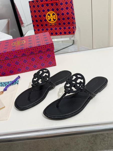 TORY BURCH Miller Crystal-embellished Slides