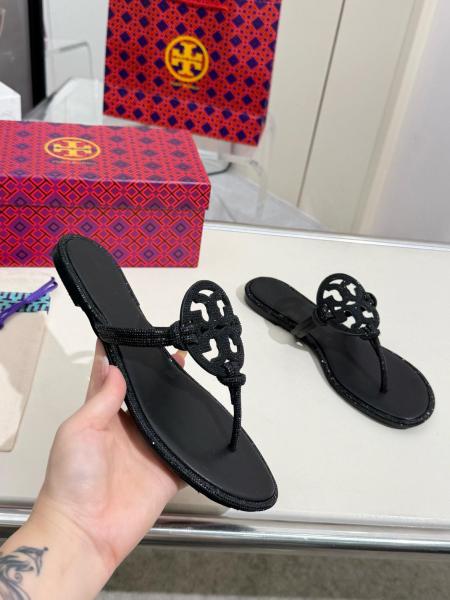 TORY BURCH Miller Crystal-embellished Slides