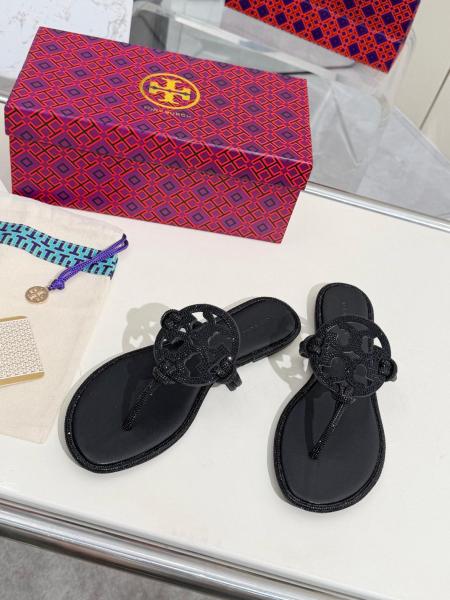 TORY BURCH Miller Crystal-embellished Slides