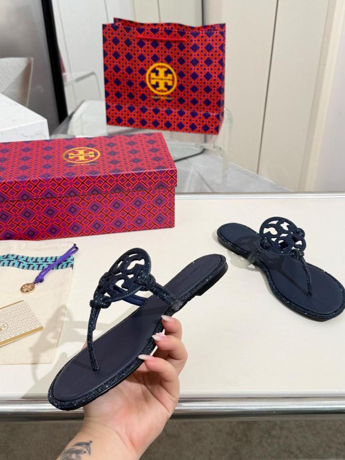 TORY BURCH Miller Pavé Crystal-embellished Sandals