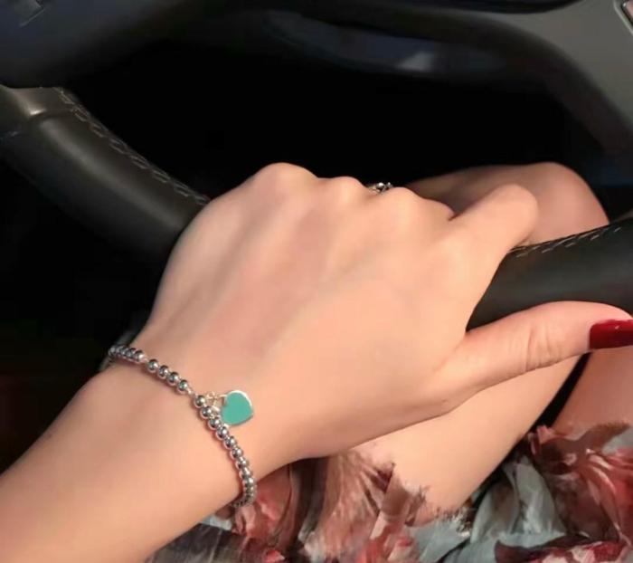 TIFFANY & CO. Return To Tiffany Collection 925 Sterling Silver Enamel Bracelets Women's